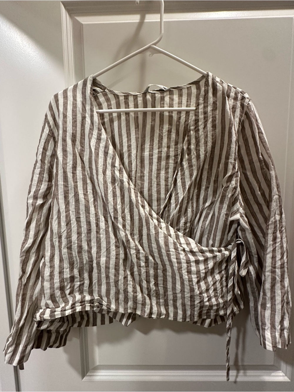 Linenfox wrap shirt